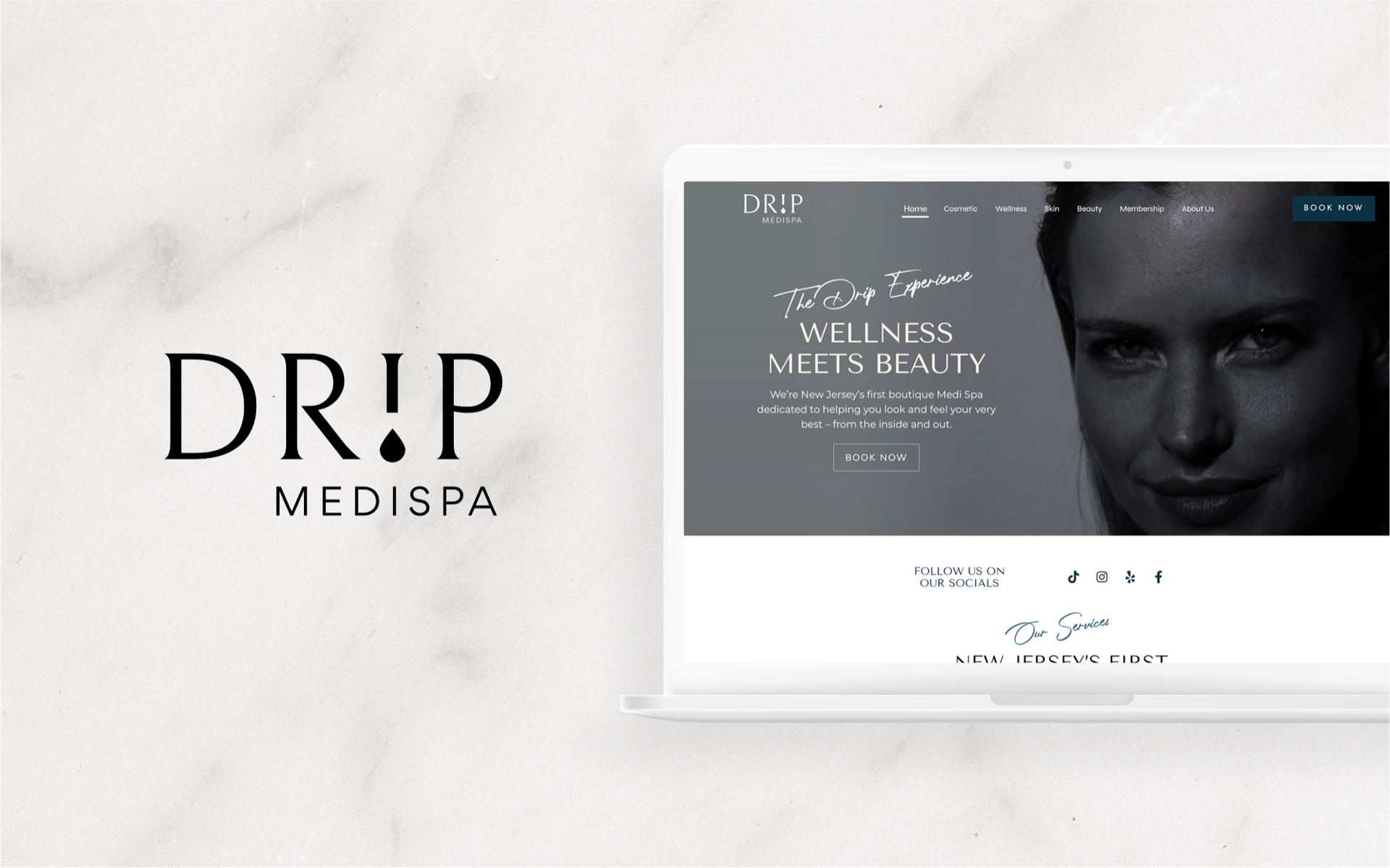 Drip MediSpa · branding & website · 2023
