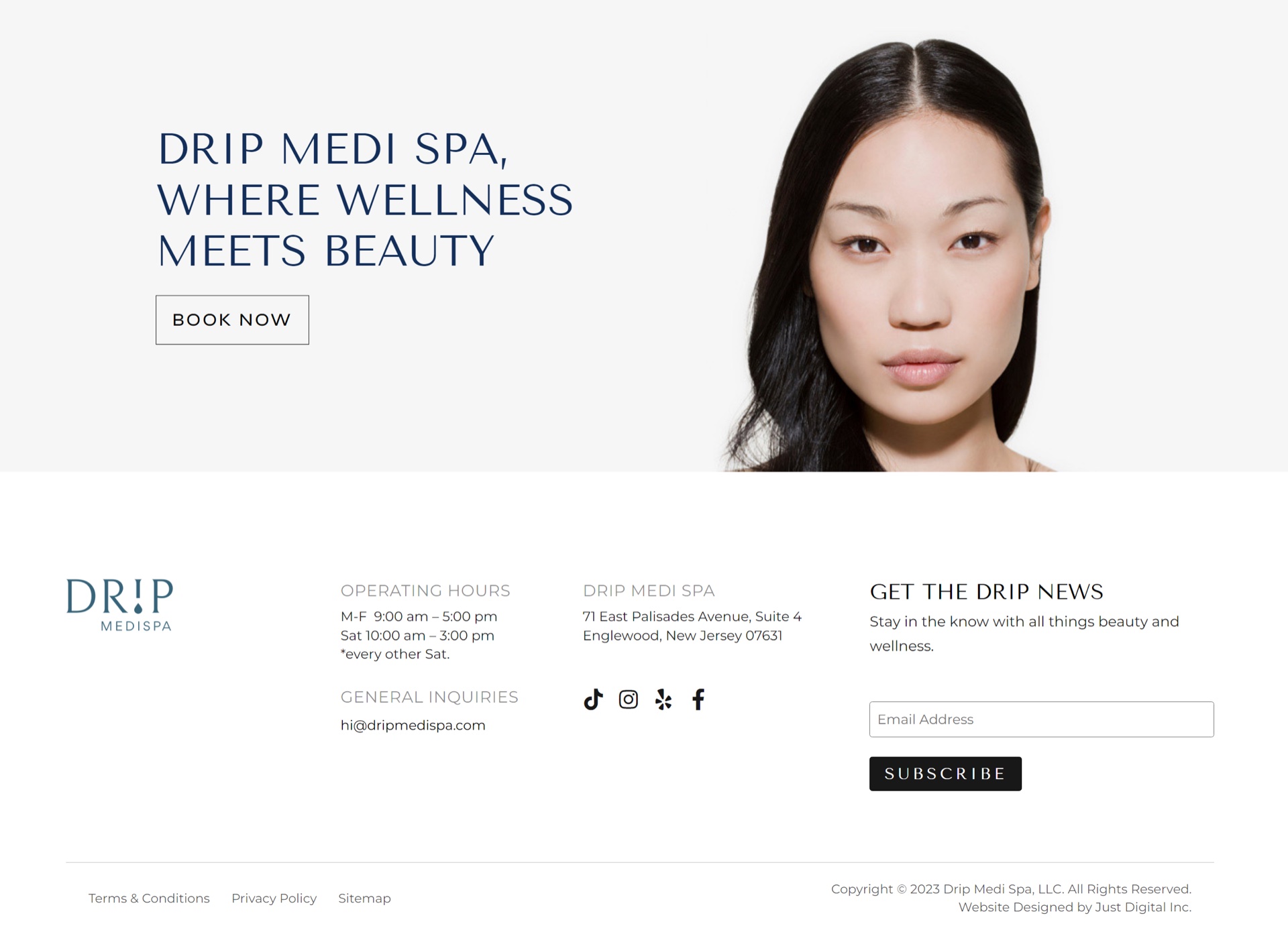 Drip MediSpa website — membership tiers