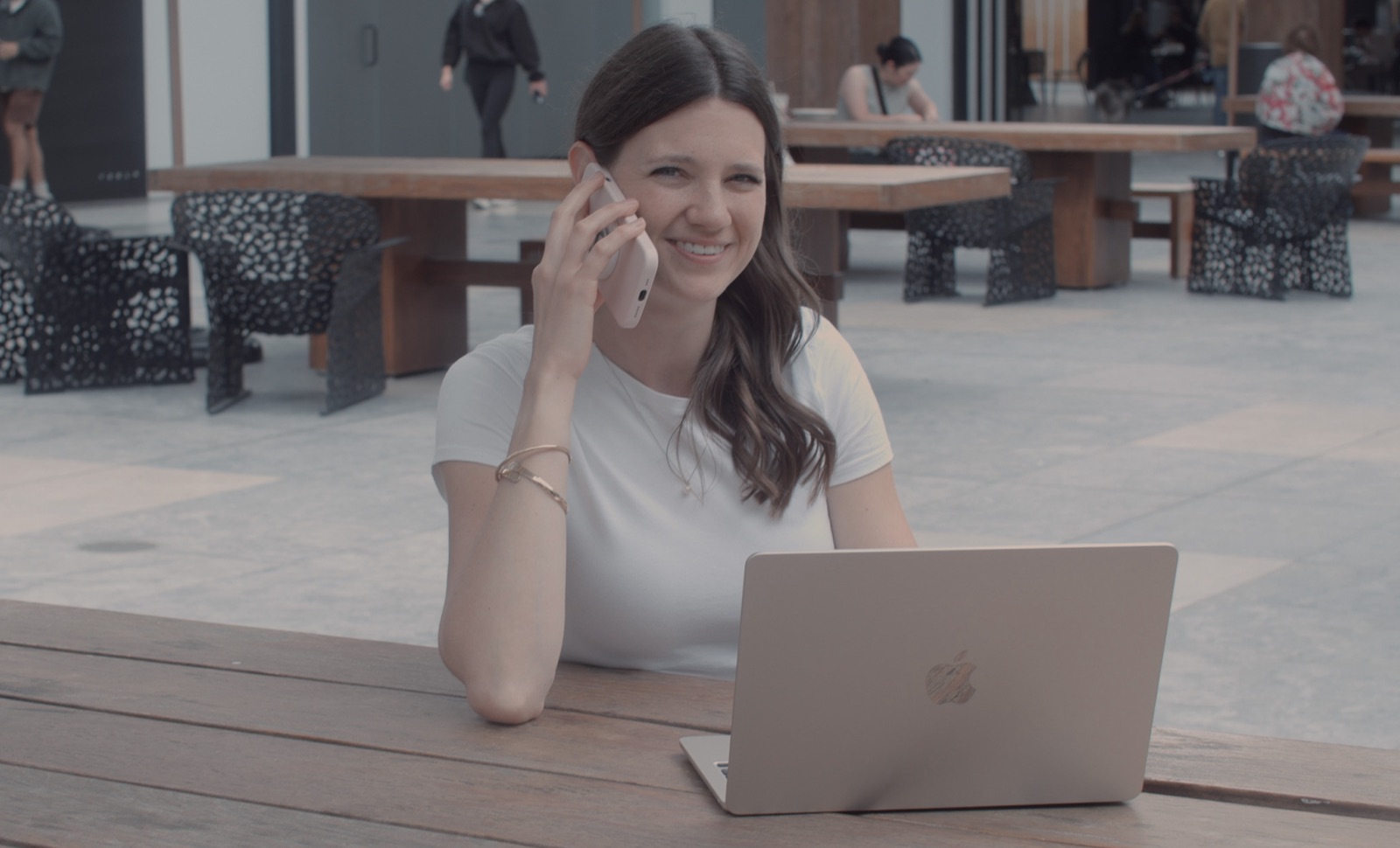 Emily on a call