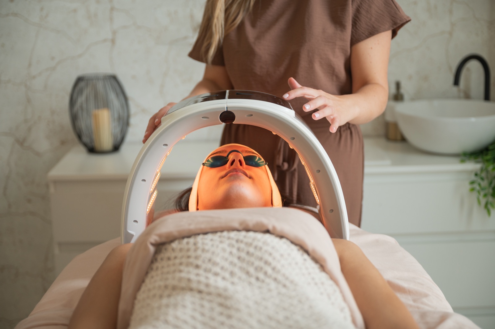 The Aesthera team working with a med spa client in Los Angeles