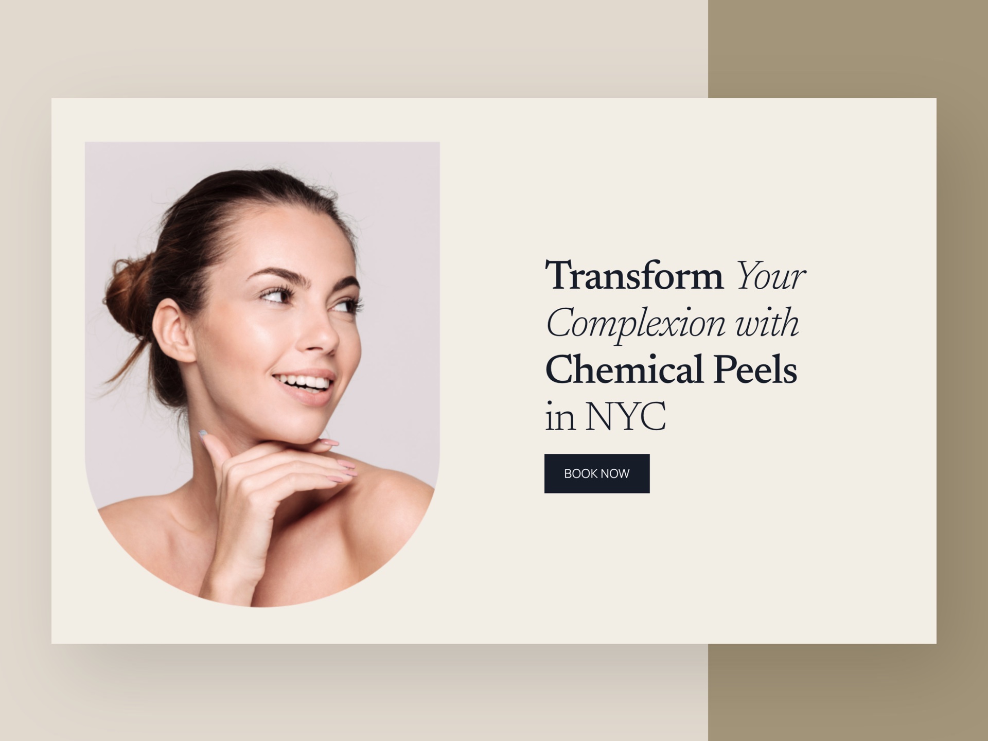 Skin Concept website — chemical peels feature